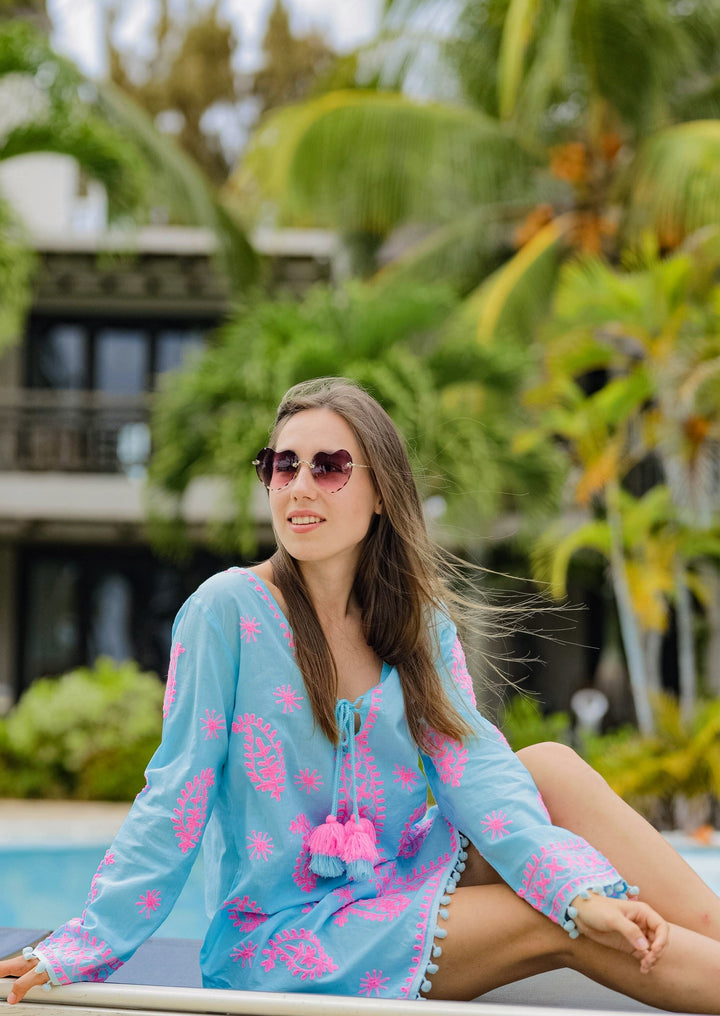 Tranquility Breeze Kaftan Cover-Up Dress
