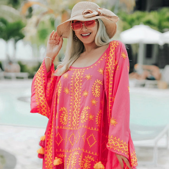 Serene Shores Two-Piece Pink Dress - Breathing Soul
